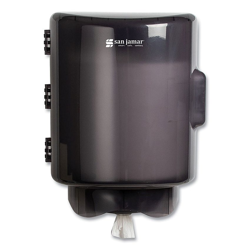 San Jamar Adjustable Center Pull Towel Dispenser, 10.75 x 10.25 x 13.25, Black Pearl (SJMT420TBK)