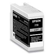 Epson T770920 (T770) UltraChrome PRO10 Ink, 25 mL, Light Gray