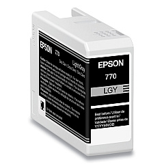 Epson T770920 (T770) UltraChrome PRO10 Ink, 25 mL, Light Gray