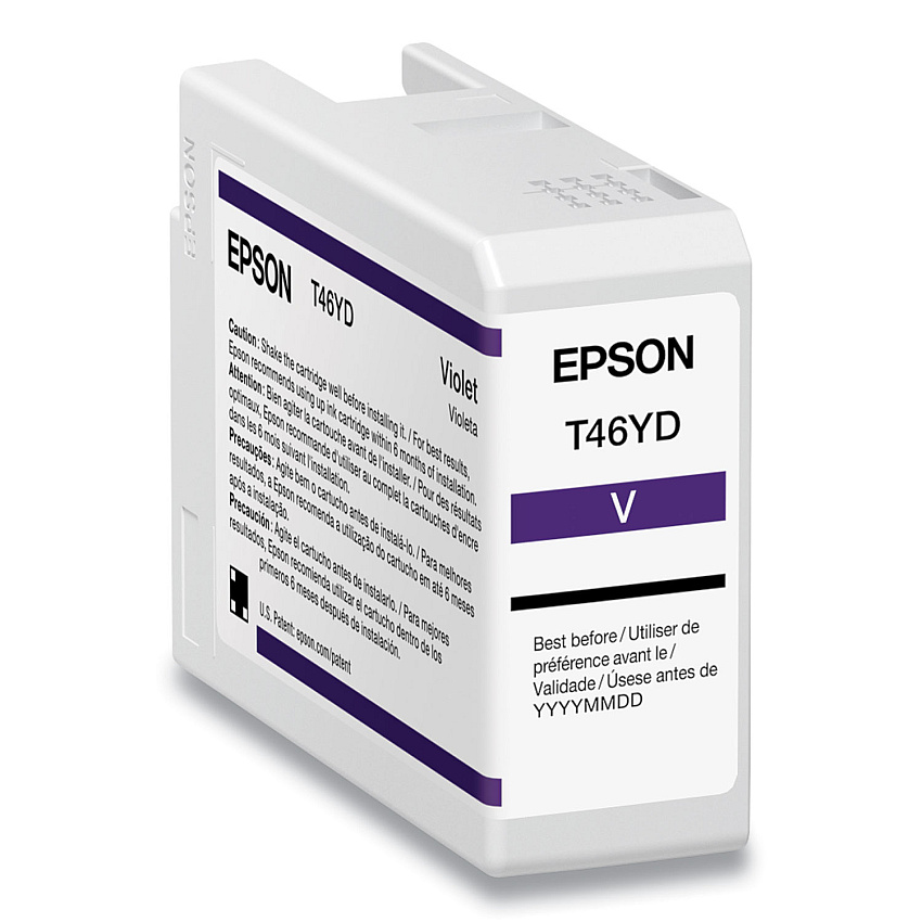 Epson T46YD00 (T46Y) UltraChrome PRO10 Ink, 50 mL, Violet