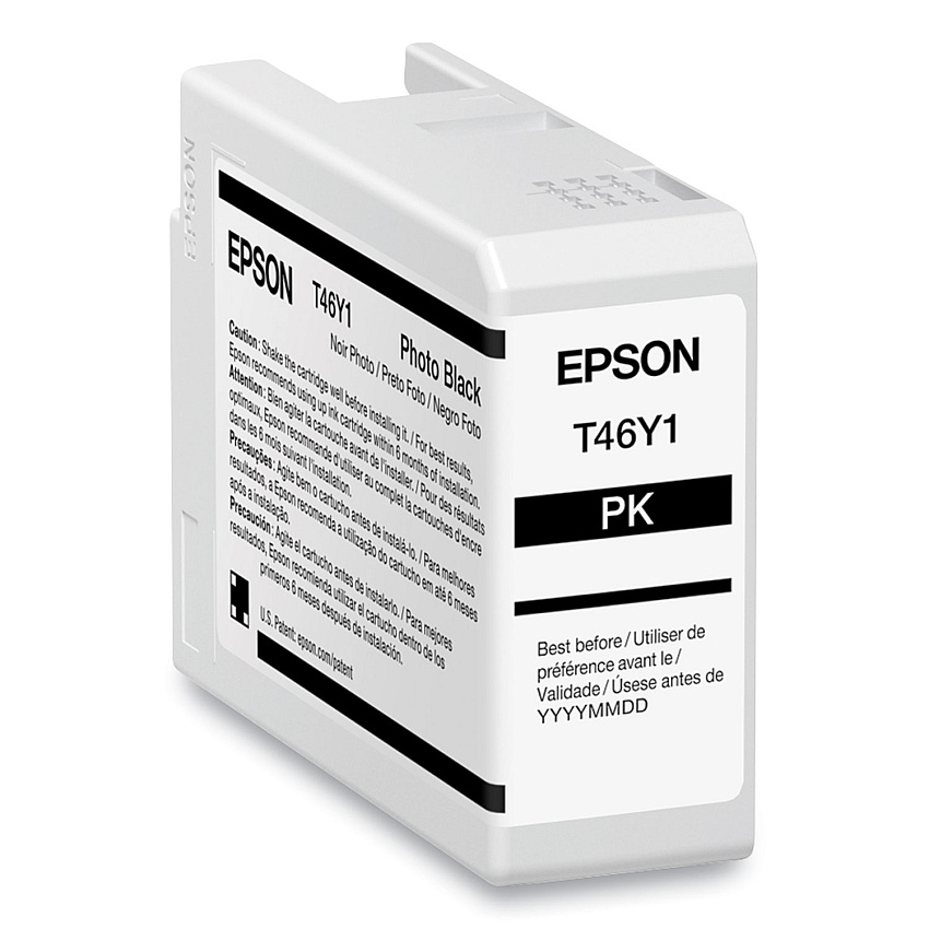 Epson T46Y100 (T46Y) UltraChrome PRO10 Ink, 50 mL, Photo Black