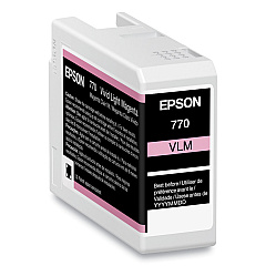 Epson T770620 (T770) UltraChrome PRO10 Ink, 25 mL, Light Magenta