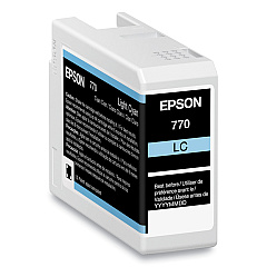 Epson T770520 (T770) UltraChrome PRO10 Ink, 25 mL, Light Cyan