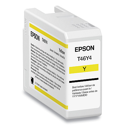 Epson T46Y400 (T46Y) UltraChrome PRO10 Ink, 50 mL, Yellow