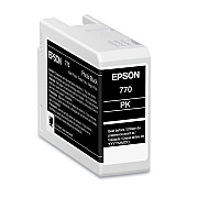 Epson T770120 (T770) UltraChrome PRO10 Ink, 25 mL, Photo Black