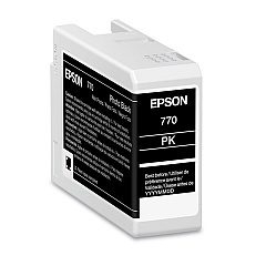 Epson T770120 (T770) UltraChrome PRO10 Ink, 25 mL, Photo Black