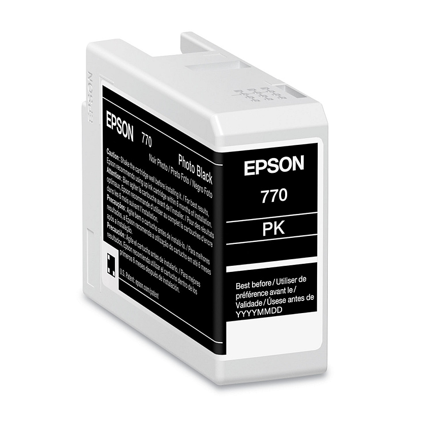Epson T770120 (T770) UltraChrome PRO10 Ink, 25 mL, Photo Black