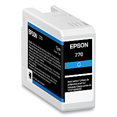 Epson T770220 (T770) UltraChrome PRO10 Ink, 25 mL, Cyan