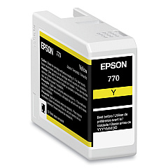 Epson T770420 (T770) UltraChrome PRO10 Ink, 25 mL, Yellow