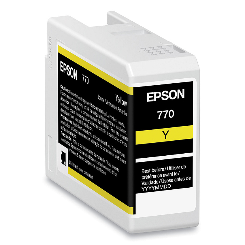 Epson T770420 (T770) UltraChrome PRO10 Ink, 25 mL, Yellow
