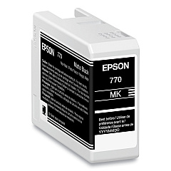 Epson T770820 (T770) UltraChrome PRO10 Ink, 25 mL, Matte Black