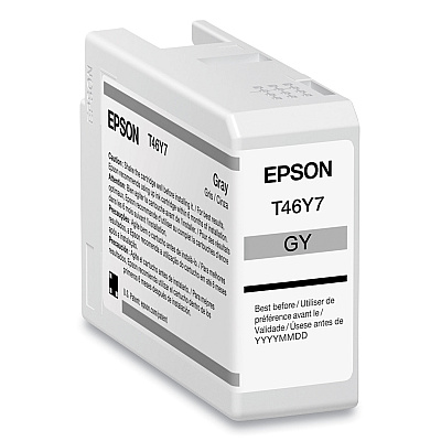 Epson T46Y700 (T46Y) UltraChrome PRO10 Ink, 50 mL, Gray