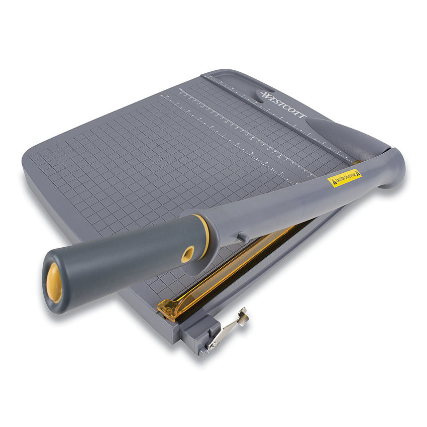 Westcott Titanium Bonded Guillotine Trimmer, 10 Sheets, 12" Cut Length, Plastic Base (ACMACM16912)