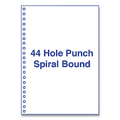Alliance Rubber Rubber Rubber Perforated and Punched Laser Cut Sheets, 44-Hole Side Punched, 20 lb Bond Weight, 8.5 x 11, White, 500/Ream (AIP30774)