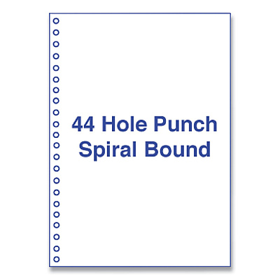 Alliance Rubber Rubber Rubber Perforated and Punched Laser Cut Sheets, 44-Hole Side Punched, 20 lb Bond Weight, 8.5 x 11, White, 500/Ream (AIP30774)