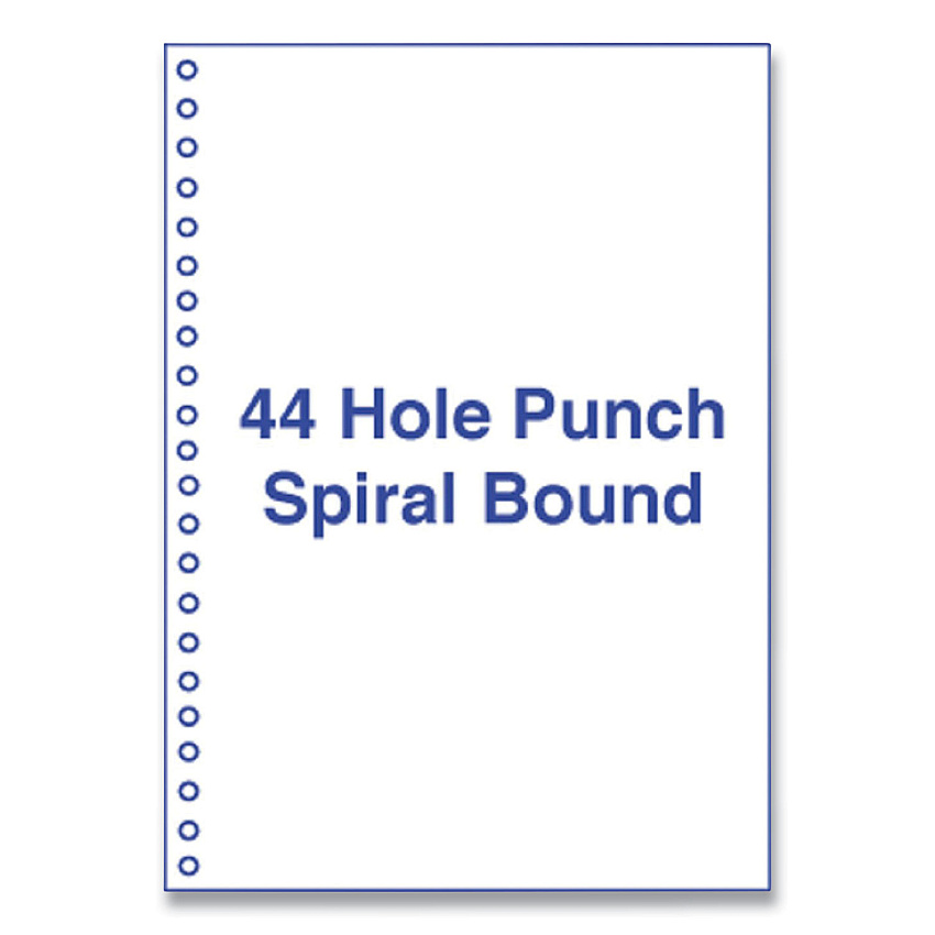 Alliance Rubber Rubber Rubber Perforated and Punched Laser Cut Sheets, 44-Hole Side Punched, 20 lb Bond Weight, 8.5 x 11, White, 500/Ream (AIP30774)