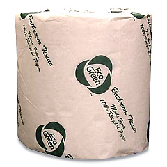 Eco Green Recycled 2-Ply Standard Toilet Paper, Septic Safe, White, 550 Sheets/Roll, 80 Rolls/Carton (APAEB8543)