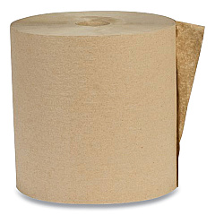 Eco Green Recycled Hardwound Paper Towels, 1-Ply, 7.87" x 700 ft, Kraft, 12 Rolls/Carton (APAEK7016)