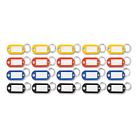 Advantus Key Tags Label Window, 0.88 x 0.19 x 2, Assorted, 20/Pack (AVTKEY98007)