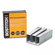Bostitch Heavy-Duty Premium Staples, 0.94" Leg, 0.5" Crown, Carbon Steel, 1,000/Box (SB351516HC1M)