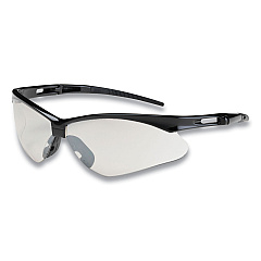 Bouton Anser Optical Safety Glasses, Scratch-Resistant, Clear Lens, Black Frame (BOU250AN10114)