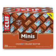 CLIF Bar Energy Bar, Mini Crunchy Peanut Butter, 0.99 oz Bar, 20/Box (CBCCCC36412)