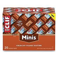 CLIF Bar Energy Bar, Mini Crunchy Peanut Butter, 0.99 oz Bar, 20/Box (CBCCCC36412)