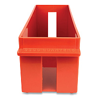 CONTROLTEK Extra-Capacity Coin Tray, Quarters, 1 Compartment, 11.5 x 3.38 x 3.38, Plastic, Orange (CNK560168)