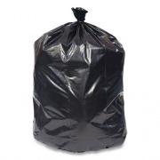 Coastwide Professional High-Density Can Liners, 33 gal, 22 mic, 33" x 40", Black, 25 Bags/Roll, 8 Rolls/Carton (814861)