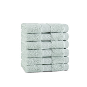 Aston & Arden Egyptian Cotton Washcloth 13x13 Sage Green, Pack Of 6 (P-EGYP-1313-SGE)