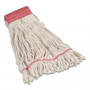 Coastwide Professional Looped-End Wet Mop Head, Cotton, Large, 5" Headband, White (24420795)