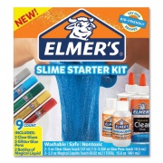 Elmer's Slime Starter Pack, Two 5 oz. School Glues, Five 0.36 oz. Glitter Glue Pens Two 2.3 oz Magical Liquid Bottles (2024015)