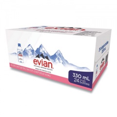 Evian Natural Spring Water, 11.2 oz Bottle, 24/Carton (EVI11201)