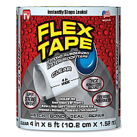 Flex Seal General Purpose Repair Tape, 4" x 1.67 yds, Clear (FSGTFSCLRR0405)