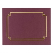 Great Papers Premium Textured Certificate Holder, 12.65 x 9.75, Burgundy, 3/Pack (939503)