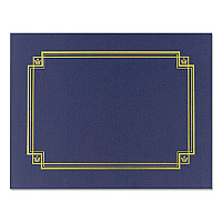 Great Papers Premium Textured Certificate Holder, 12.65 x 9.75, Navy, 3/Pack (GRP938903)
