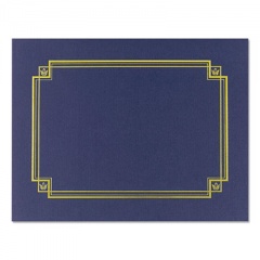 Great Papers Premium Textured Certificate Holder, 12.65 x 9.75, Navy, 3/Pack (938903)