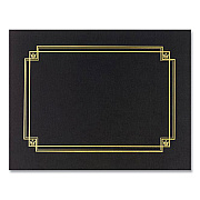 Great Papers Premium Textured Certificate Holder, 12.65 x 9.75, Black, 3/Pack (GRP938603)