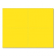 Great Papers Printable Postcards, Inkjet, Laser, 110 lb, 5.5 x 4.25, Bright Yellow, 200 Cards, 4 Cards/Sheet, 50 Sheets/Pack (951840)