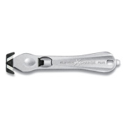 Klever XChange PLUS Two-Sided Magnesium Handle Safety Cutter, 6.5" Blade, Silver (PLS300XC20)
