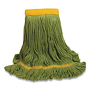 O'Dell 1200 Series Mop Head, PET, Medium, 5" Headband, Green (ODC1200MGR)
