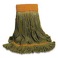O'Dell 1200 Series Mop Head, PET, Large, 5" Headband, Green (ODC1200LGR)