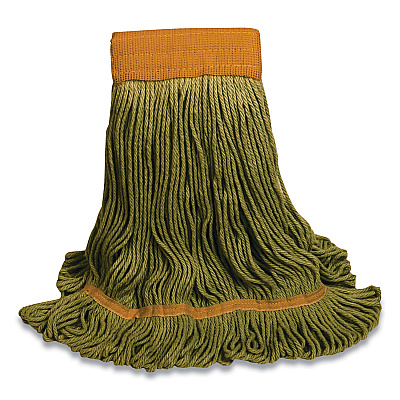 O'Dell 1200 Series Mop Head, PET, Large, 5" Headband, Green (ODC1200LGR)