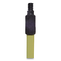 O'Dell Broom Handle with Nylon Thread, Fiberglass, 60", Yellow (ODCHFY)