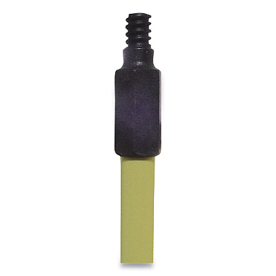 O'Dell Broom Handle with Nylon Thread, Fiberglass, 60", Yellow (ODCHFY)