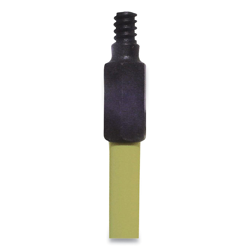 O'Dell Broom Handle with Nylon Thread, Fiberglass, 60", Yellow (ODCHFY)
