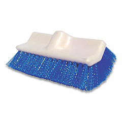 O'Dell Synthetic Fiber Scrub Brush, Blue Synthetic Bristles, 10" Brush, White Foam Handle (ODCDSSB)