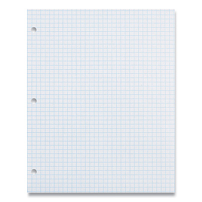 Pacon Composition Paper, 3-Hole, 8.5 x 11, 1/4", Quadrille: 4 sq/in, 500/Pack (PAC2414)