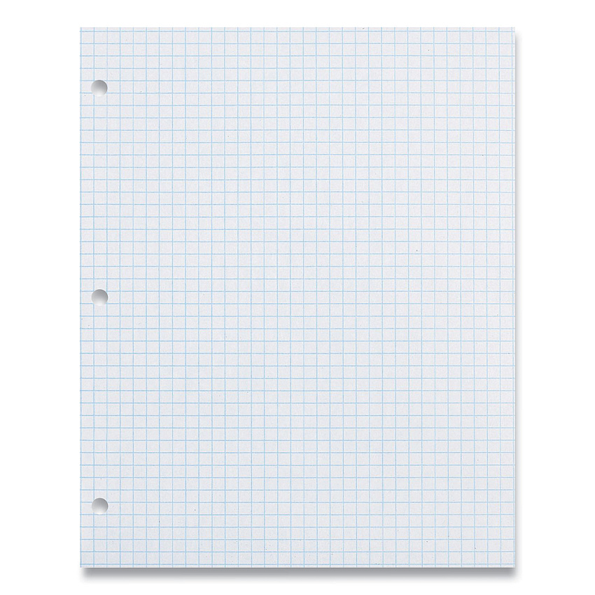 Pacon Composition Paper, 3-Hole, 8.5 x 11, 1/4", Quadrille: 4 sq/in, 500/Pack (PAC2414)