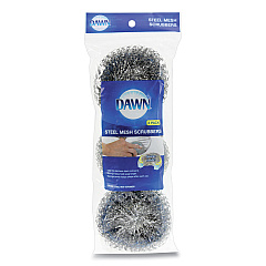 Dawn Ultra Steel Scrubbers, Gray/Silver, 3/Pack (PGC437777)